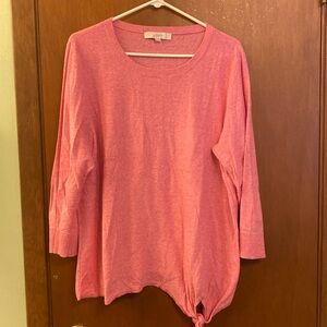 Loft XXL pink 3/4 sleeve sweater